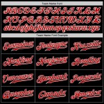 Benutzerdefiniertes authentisches schwarz-rot-weißes Baseballtrikot Benutzerdefiniertes authentisches schwarz-rot-weißes Baseballtrikot