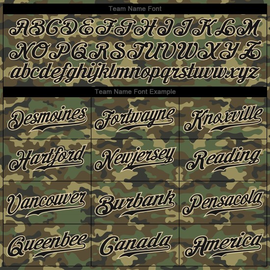 Benutzerdefiniertes authentisches Salute To Service Baseball-Trikot in Camo-Schwarz-City-Creme Benutzerdefiniertes authentisches Salute To Service Baseball-Trikot in Camo-Schwarz-City-Creme