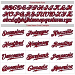 Benutzerdefiniertes authentisches Baseballtrikot in Weiß und Marineblau mit Nadelstreifen in Rot und Marineblau Benutzerdefiniertes authentisches Baseballtrikot in Weiß und Marineblau mit Nadelstreifen in Rot und Marineblau