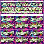 Benutzerdefinierte Graffiti Muster Weiß-Neon Grün 3D Authentic Baseball Jersey Benutzerdefinierte Graffiti Muster Weiß-Neon Grün 3D Authentic Baseball Jersey