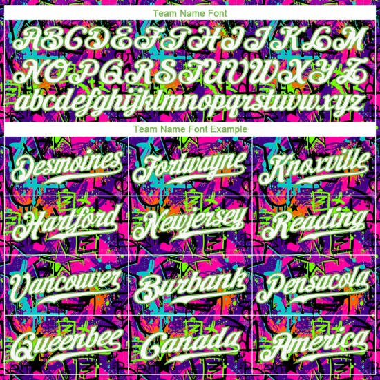 Benutzerdefinierte Graffiti Muster Weiß-Neon Grün 3D Authentic Baseball Jersey Benutzerdefinierte Graffiti Muster Weiß-Neon Grün 3D Authentic Baseball Jersey