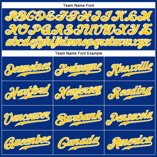 Benutzerdefinierte Royal Weiß Nadelstreifen Gold-Weiß Authentic Baseball Jersey Benutzerdefinierte Royal Weiß Nadelstreifen Gold-Weiß Authentic Baseball Jersey