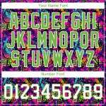 Benutzerdefinierte Graffiti Muster Weiß-Neon Grün 3D Authentic Baseball Jersey Benutzerdefinierte Graffiti Muster Weiß-Neon Grün 3D Authentic Baseball Jersey