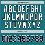 Benutzerdefiniertes Teal Black Pinstripe Schwarz-Weiß Authentic Baseball Jersey Benutzerdefiniertes Teal Black Pinstripe Schwarz-Weiß Authentic Baseball Jersey