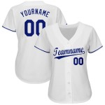 Individuelles weißes Royal-Baseballtrikot Individuelles weißes Royal-Baseballtrikot