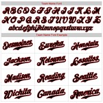 Benutzerdefiniertes weißes schwarzes Nadelstreifen-schwarz-rotes authentisches Baseball-Trikot Benutzerdefiniertes weißes schwarzes Nadelstreifen-schwarz-rotes authentisches Baseball-Trikot