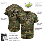 Benutzerdefiniertes authentisches Salute To Service Baseball-Trikot in Camo-Schwarz-City-Creme Benutzerdefiniertes authentisches Salute To Service Baseball-Trikot in Camo-Schwarz-City-Creme