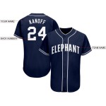 Benutzerdefiniertes marineblau-weißes Baseball-Trikot Benutzerdefiniertes marineblau-weißes Baseball-Trikot