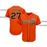 Benutzerdefinierte Orange Schwarz Creme-Altgold Baseball Jersey Benutzerdefinierte Orange Schwarz Creme-Altgold Baseball Jersey
