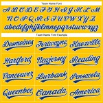 Benutzerdefiniertes authentisches gelbes und weißes Baseball-Trikot Benutzerdefiniertes authentisches gelbes und weißes Baseball-Trikot
