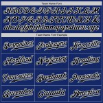 Benutzerdefinierte Royal White Pinstripe Schwarz-Weiß Authentic Baseball Jersey Benutzerdefinierte Royal White Pinstripe Schwarz-Weiß Authentic Baseball Jersey