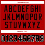 Benutzerdefinierte rot schwarz Nadelstreifen schwarz-weiß authentische Baseball Jersey Benutzerdefinierte rot schwarz Nadelstreifen schwarz-weiß authentische Baseball Jersey