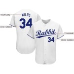 Individuelles weißes Royal-Baseballtrikot Individuelles weißes Royal-Baseballtrikot