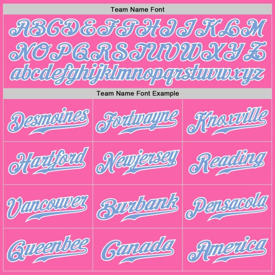 Benutzerdefinierte rosa weiße Nadelstreifen hellblau-weiß authentische Baseball Jersey Benutzerdefinierte rosa weiße Nadelstreifen hellblau-weiß authentische Baseball Jersey