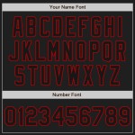 Benutzerdefiniertes Weiß-Schwarz-Rot Authentic Split Fashion Baseball Jersey Benutzerdefiniertes Weiß-Schwarz-Rot Authentic Split Fashion Baseball Jersey