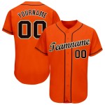 Benutzerdefinierte Orange Schwarz Creme-Altgold Baseball Jersey Benutzerdefinierte Orange Schwarz Creme-Altgold Baseball Jersey