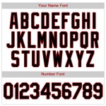 Benutzerdefiniertes weißes schwarzes Nadelstreifen-schwarz-rotes authentisches Baseball-Trikot Benutzerdefiniertes weißes schwarzes Nadelstreifen-schwarz-rotes authentisches Baseball-Trikot